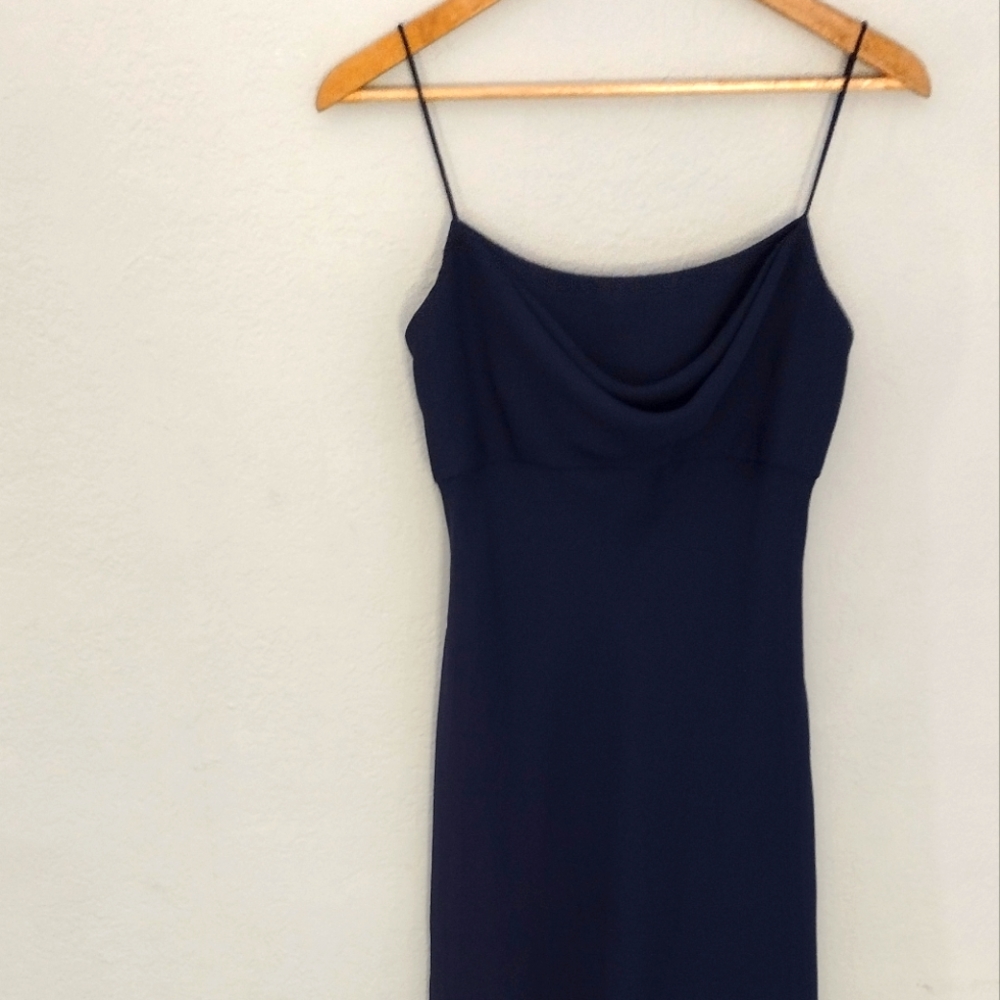 Navy Blue Bridesmaid Dress